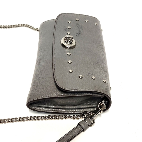 Coach Bowery Studded Chain Crossbody Leather bag - Picture 4 of 12